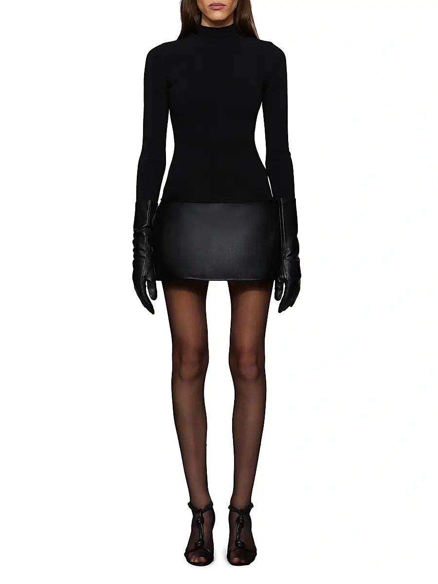 Et Ochs Women's Colette Mixed-Media Minidress | Thumbnail 2