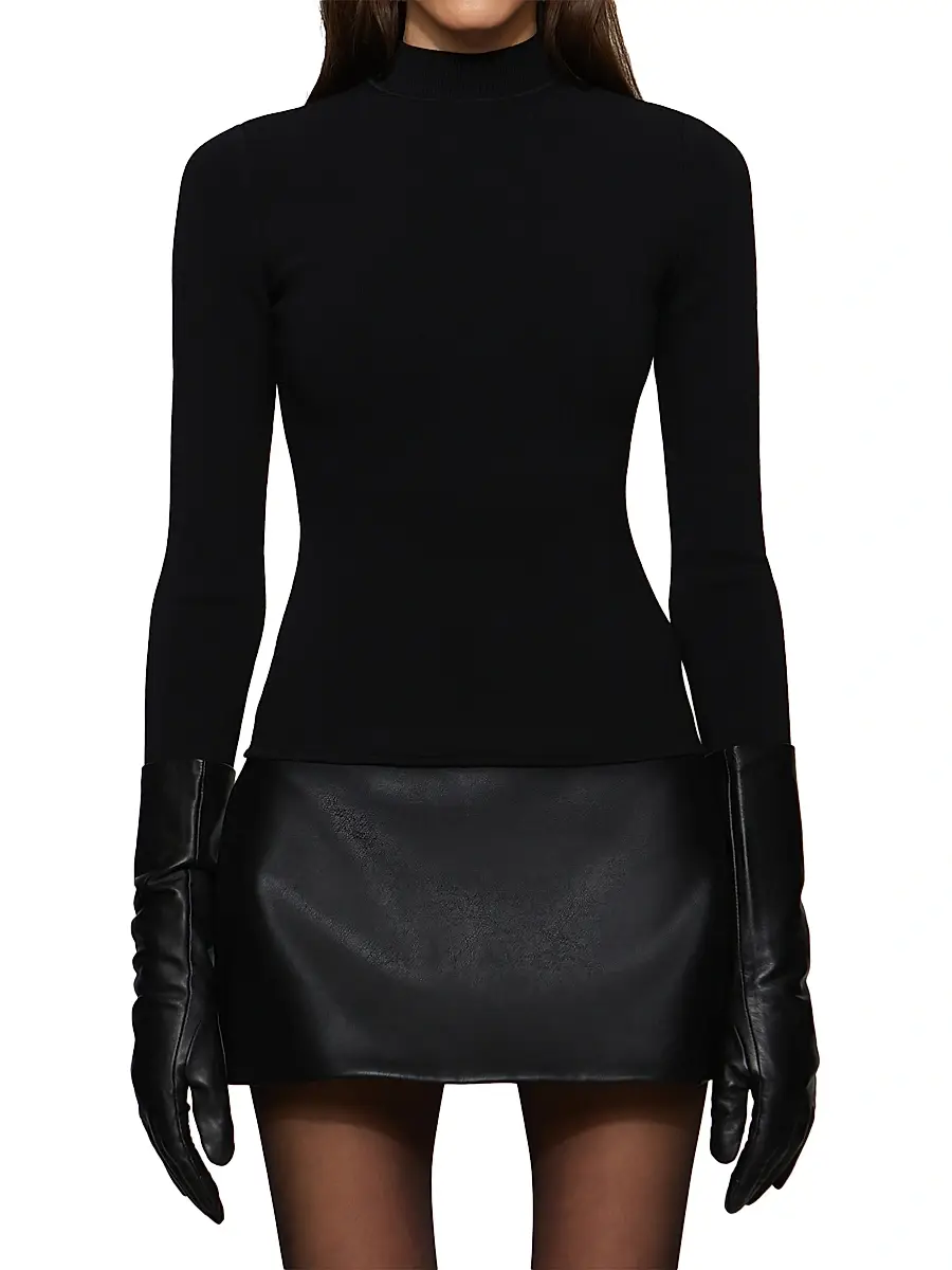 Et Ochs Women's Colette Mixed-Media Minidress | Thumbnail 3