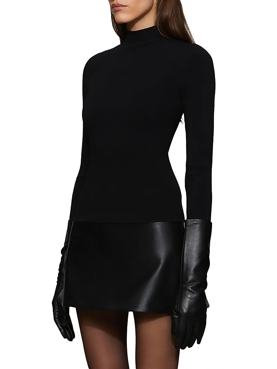 Et Ochs Women's Colette Mixed-Media Minidress | Thumbnail 4