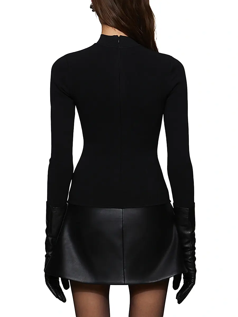 Et Ochs Women's Colette Mixed-Media Minidress | Thumbnail 6