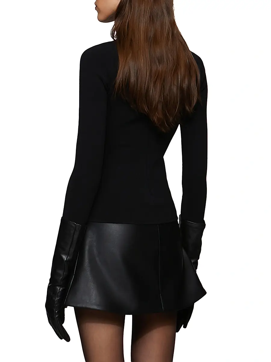 Et Ochs Women's Colette Mixed-Media Minidress | Thumbnail 7