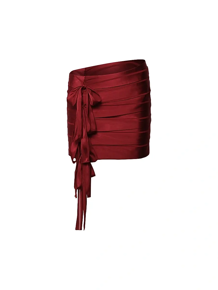 Et Ochs Women's Reed Draped Bow Miniskirt