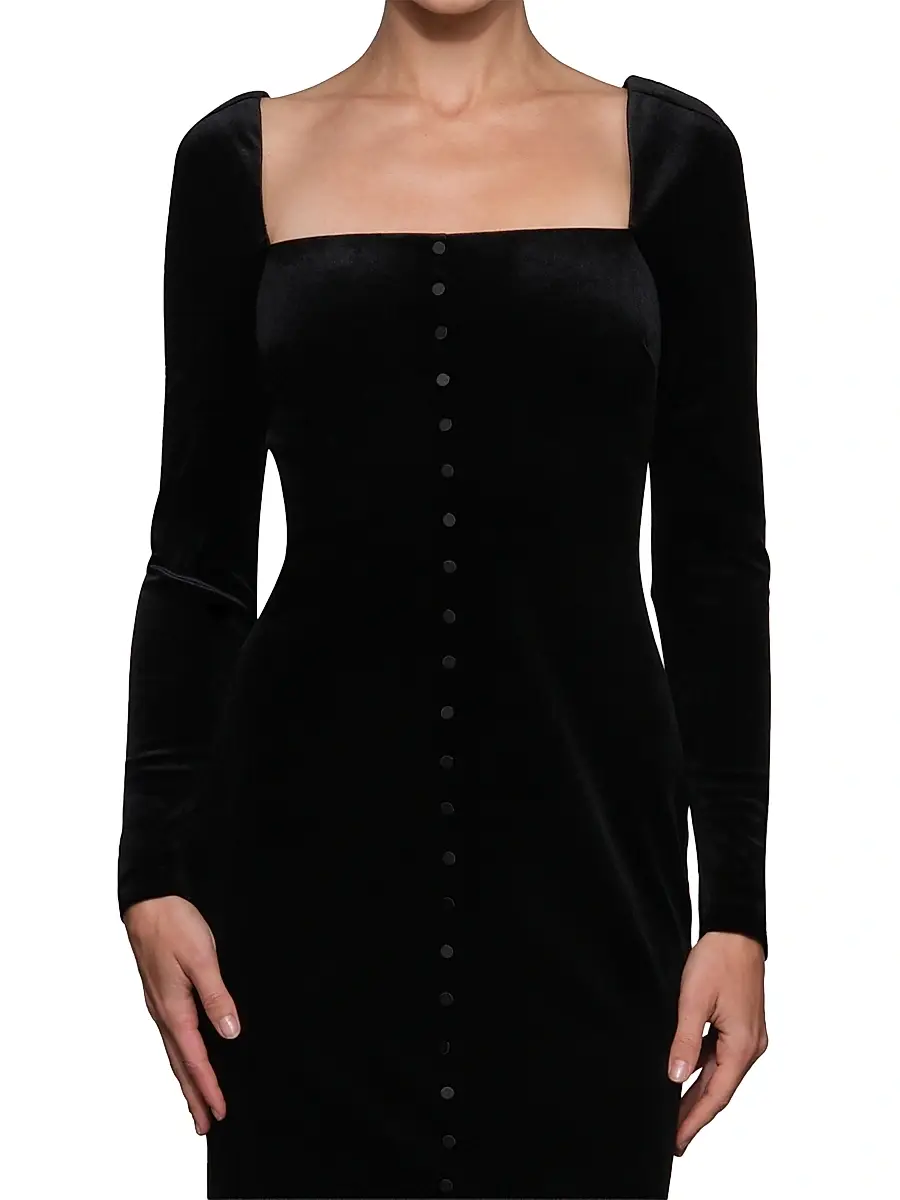 Et Ochs Women's Bexley Stretch Velvet Gown | Thumbnail 7 Et Ochs Women's Bexley Stretch Velvet Gown | Thumbnail 7
