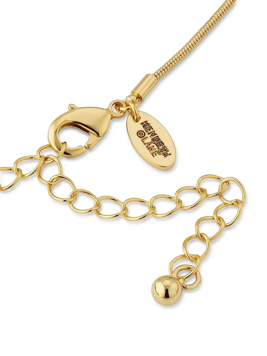 KENNETH JAY LANE Women's Goldtone & Glass Crystal Sunburst Pendant Necklace | Thumbnail 3 KENNETH JAY LANE Women's Goldtone & Glass Crystal Sunburst Pendant Necklace | Thumbnail 3