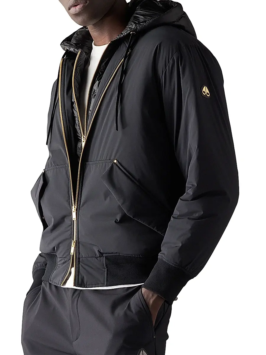 Moose Knuckles Men's Freehang Brixton Down Bomber Jacket | Thumbnail 5 Moose Knuckles Men's Freehang Brixton Down Bomber Jacket | Thumbnail 5