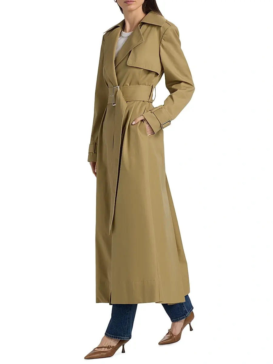 Toccin Women's Declan Cotton Belted Trench Coat | Thumbnail 2 Toccin Women's Declan Cotton Belted Trench Coat | Thumbnail 2