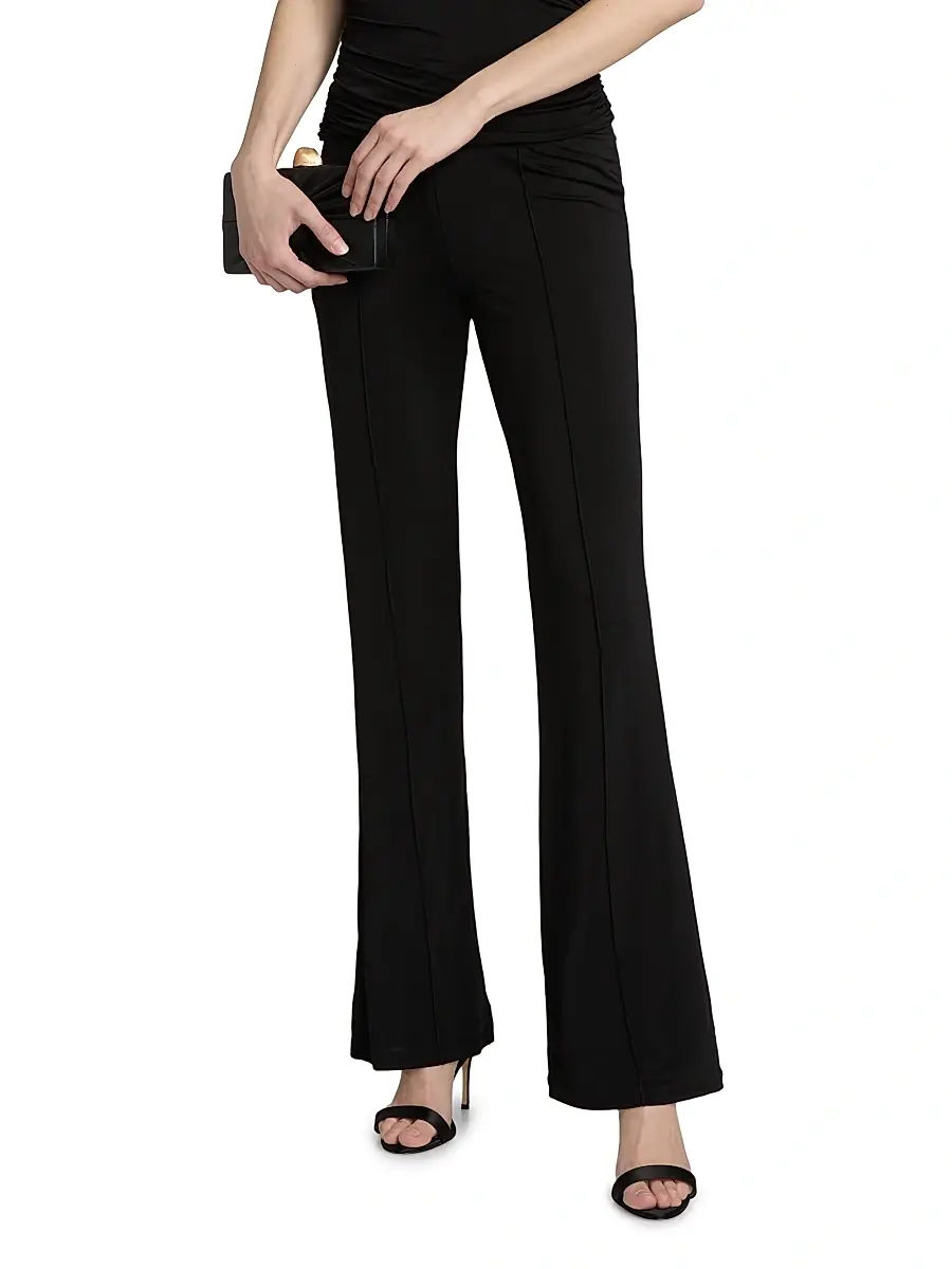 Toccin Women's Gemma Knit Seamed Flared Pants | Thumbnail 3 Toccin Women's Gemma Knit Seamed Flared Pants | Thumbnail 3