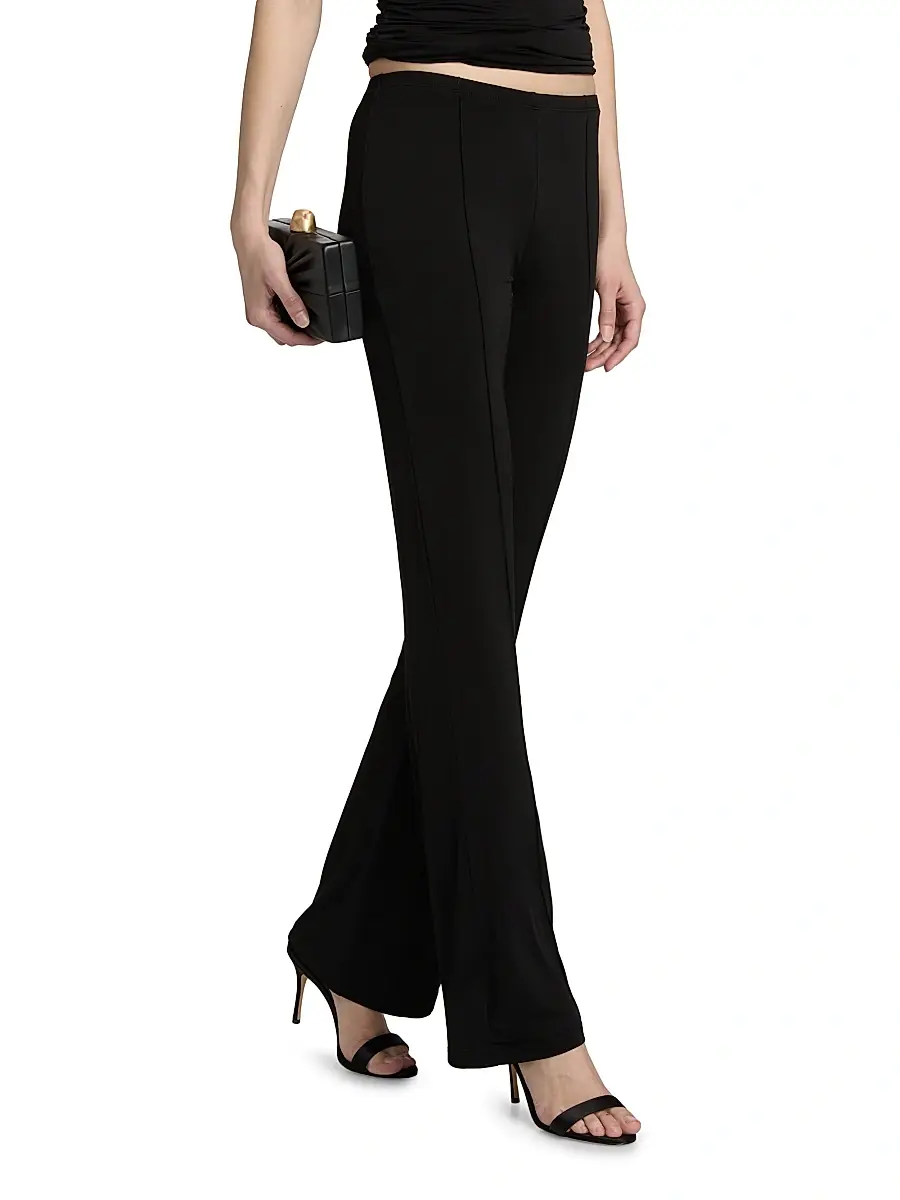 Toccin Women's Gemma Knit Seamed Flared Pants | Thumbnail 4 Toccin Women's Gemma Knit Seamed Flared Pants | Thumbnail 4