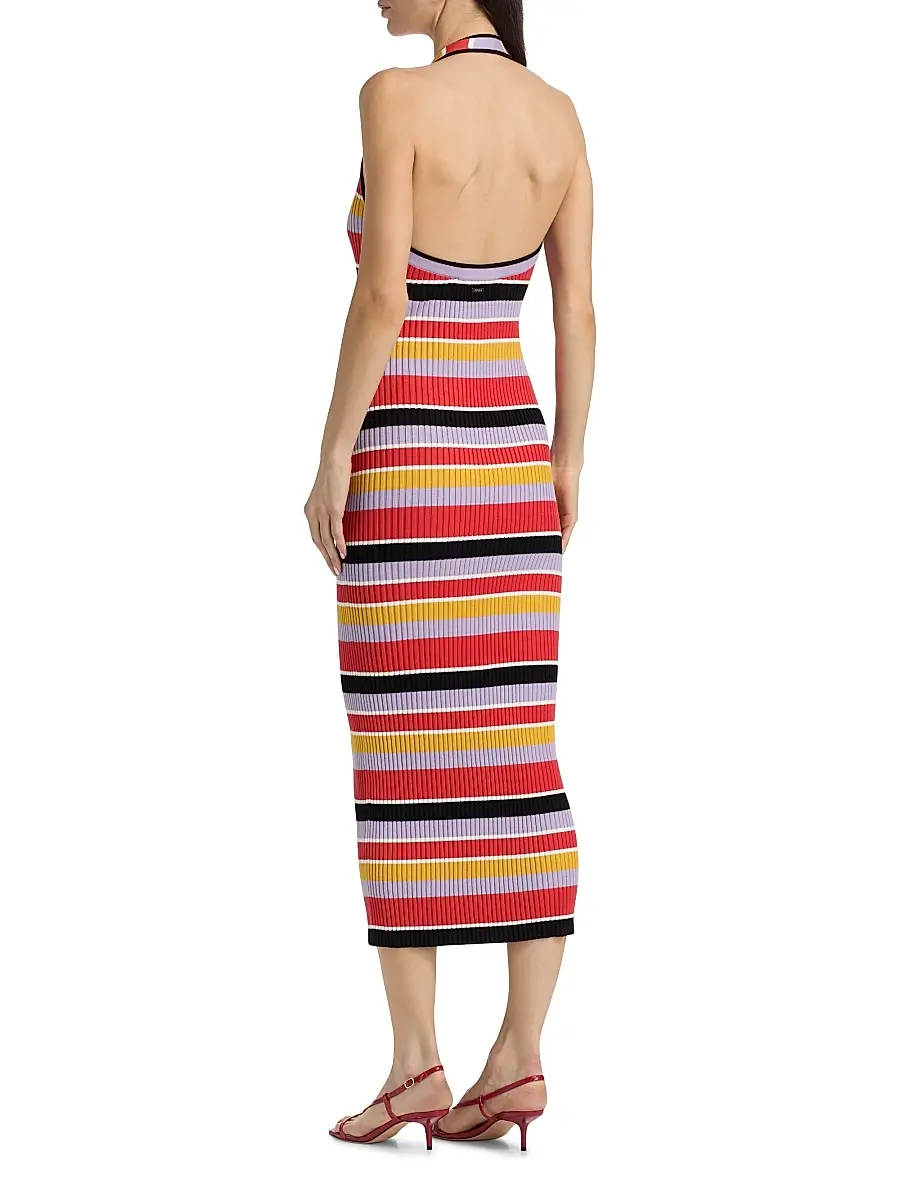 Toccin Women's Mikey Striped Rib-Knit Midi-Dress | Thumbnail 5 Toccin Women's Mikey Striped Rib-Knit Midi-Dress | Thumbnail 5