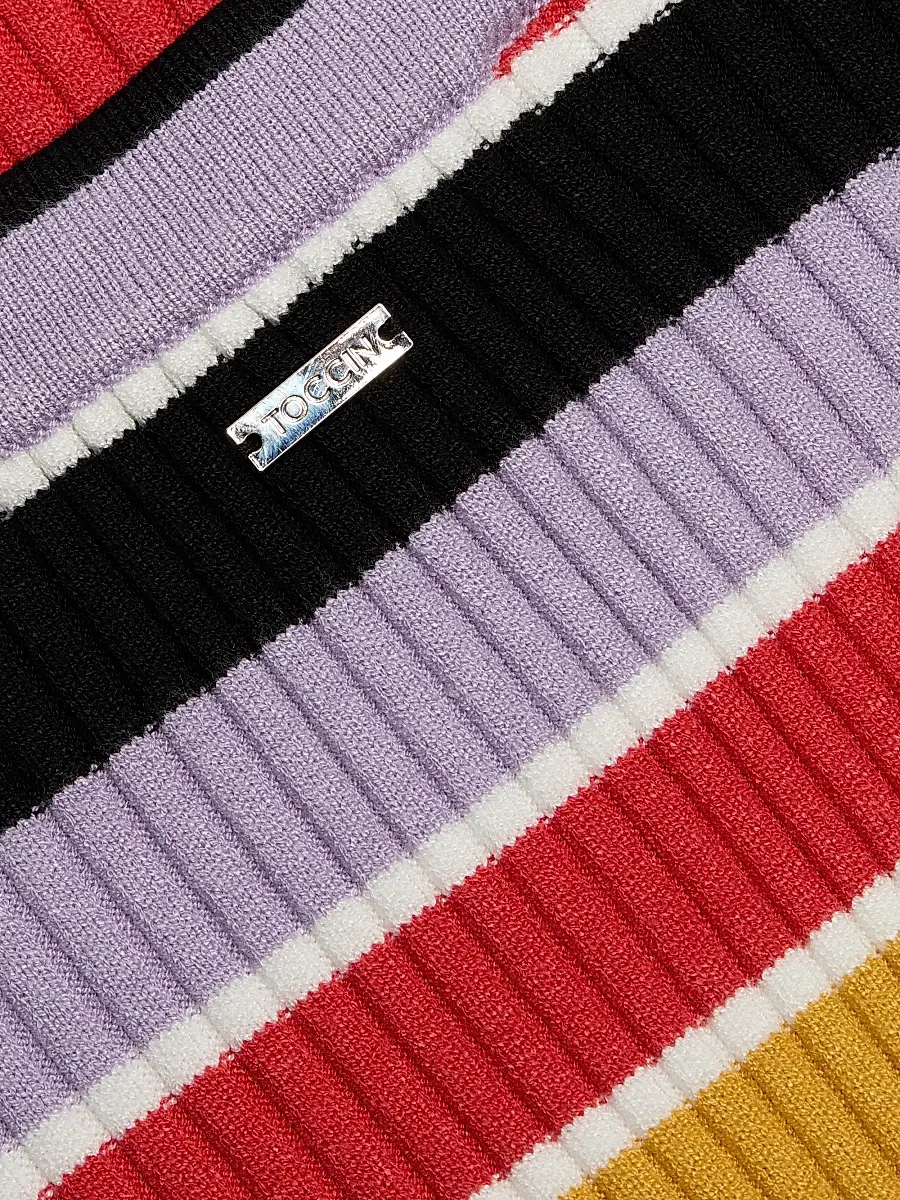 Toccin Women's Mikey Striped Rib-Knit Midi-Dress | Thumbnail 7 Toccin Women's Mikey Striped Rib-Knit Midi-Dress | Thumbnail 7
