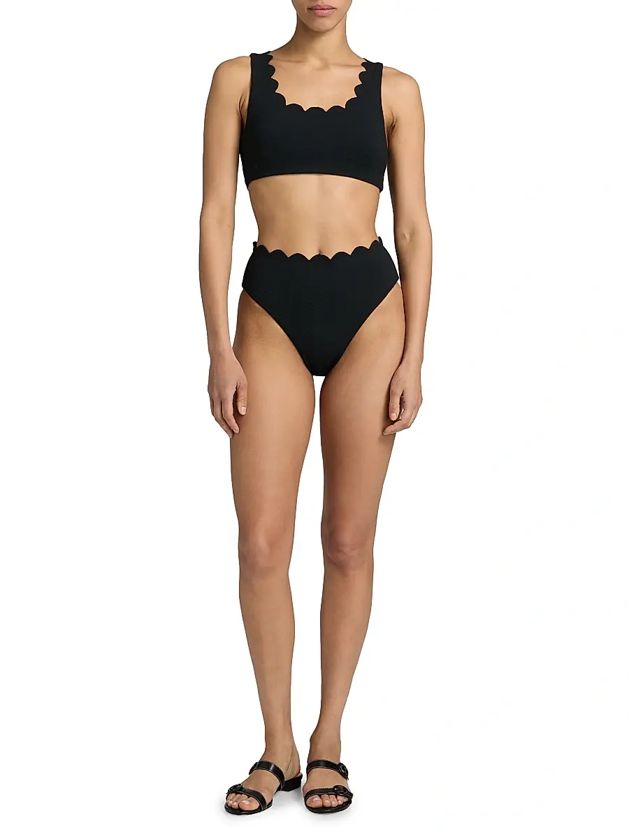 BEACH RIOT Women's Nessa High-Rise Bikini Bottom | Thumbnail 2