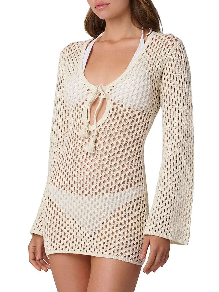 Shoshanna Women's Guerite Cover-Up Minidress | Thumbnail 3 Shoshanna Women's Guerite Cover-Up Minidress | Thumbnail 3