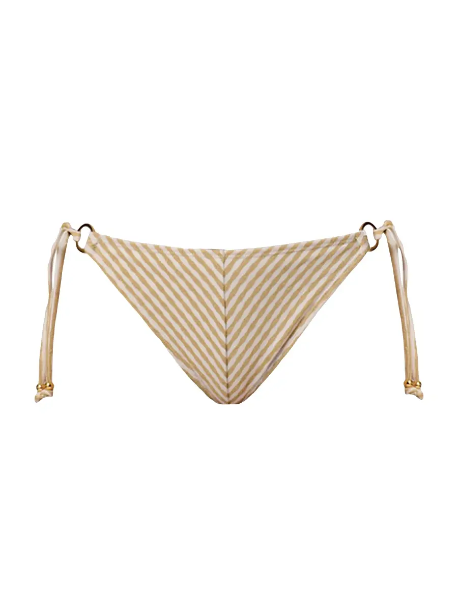 Shoshanna Women's Mitered Striped Triangle Bikini Bottom | Image 1 Shoshanna Women's Mitered Striped Triangle Bikini Bottom | Image 1