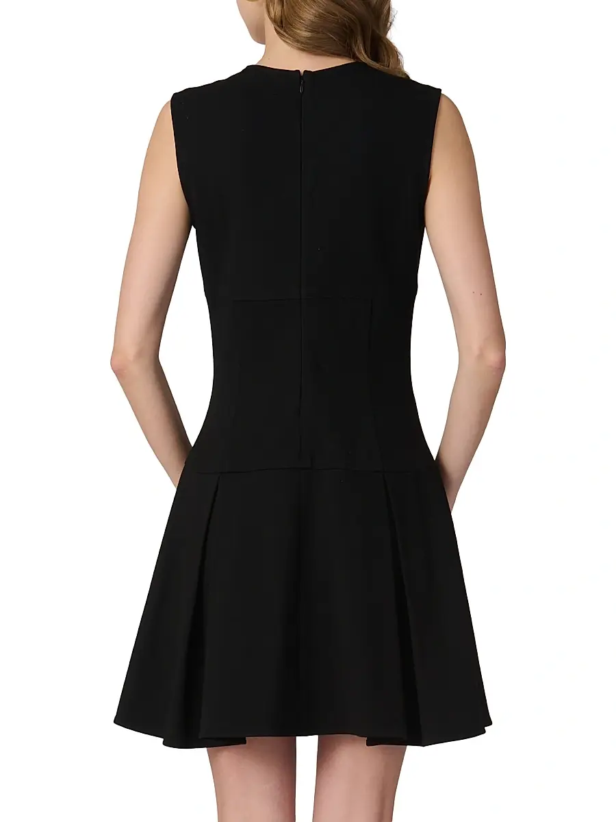 Shoshanna Women's Heather Bow Front Minidress | Thumbnail 3