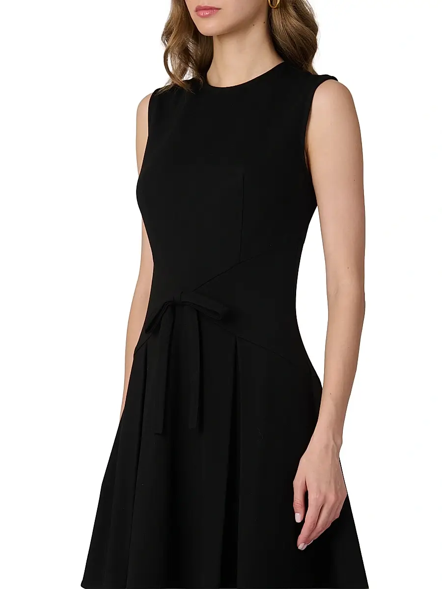Shoshanna Women's Heather Bow Front Minidress | Thumbnail 4