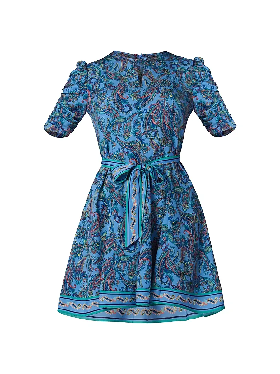 Shoshanna Women's Emerson Printed Woven Dress - Blue Multi | Image 1 Shoshanna Women's Emerson Printed Woven Dress - Blue Multi | Image 1