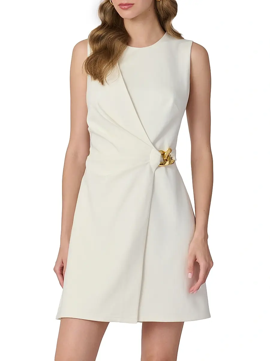 Shoshanna Women's Lily Side Link Minidress | Thumbnail 2 Shoshanna Women's Lily Side Link Minidress | Thumbnail 2