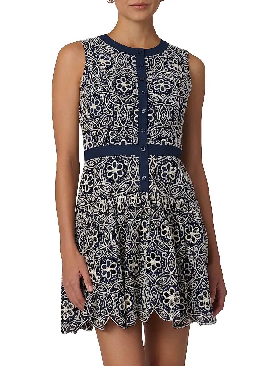 Shoshanna Women's Sierra Printed Minidress | Thumbnail 3 Shoshanna Women's Sierra Printed Minidress | Thumbnail 3
