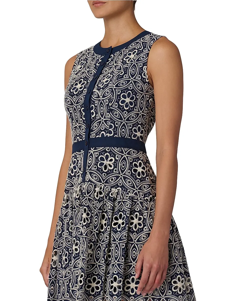 Shoshanna Women's Sierra Printed Minidress | Thumbnail 4 Shoshanna Women's Sierra Printed Minidress | Thumbnail 4