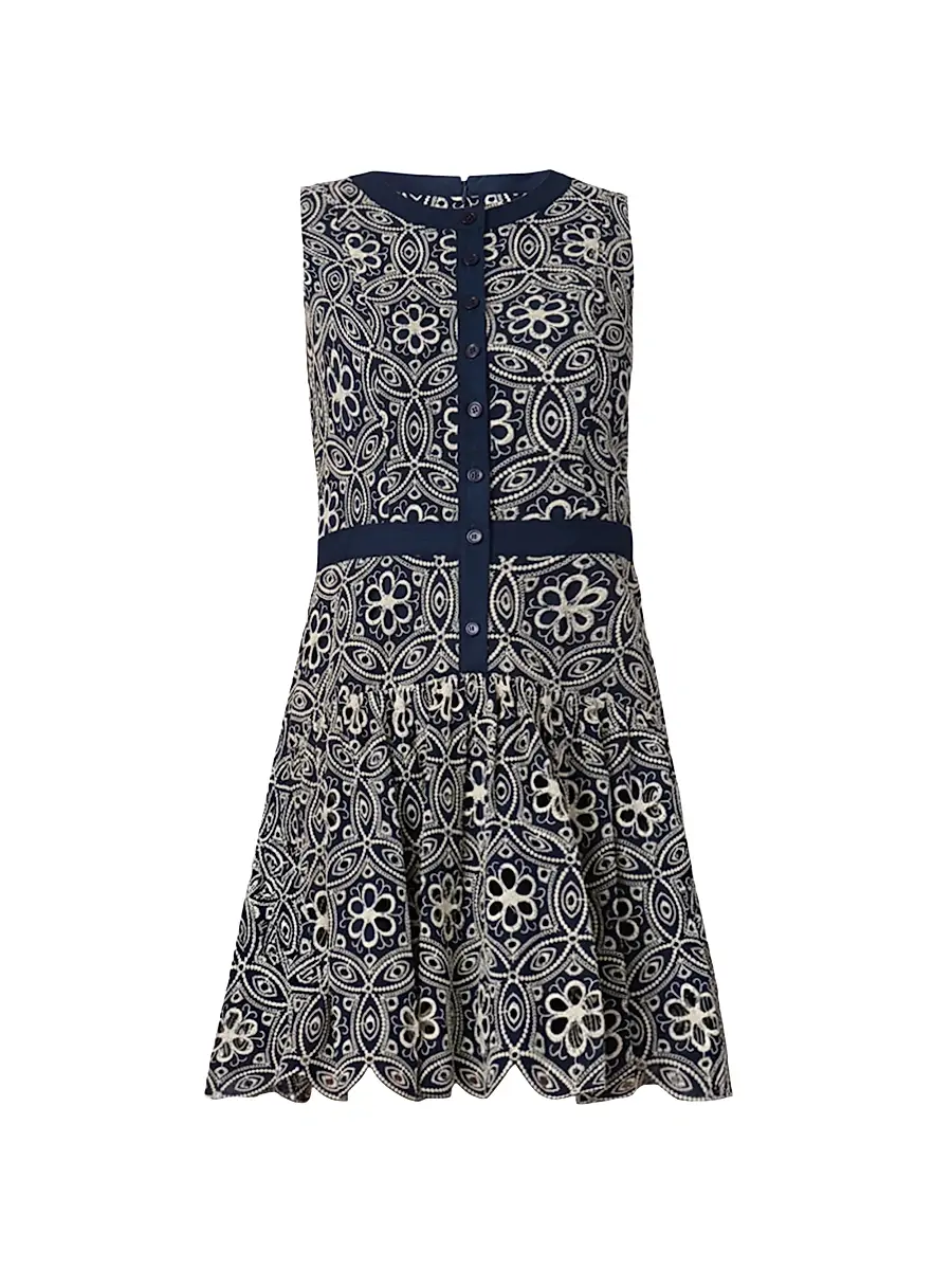 Shoshanna Women's Sierra Printed Minidress - Navy | Image 1 Shoshanna Women's Sierra Printed Minidress - Navy | Image 1