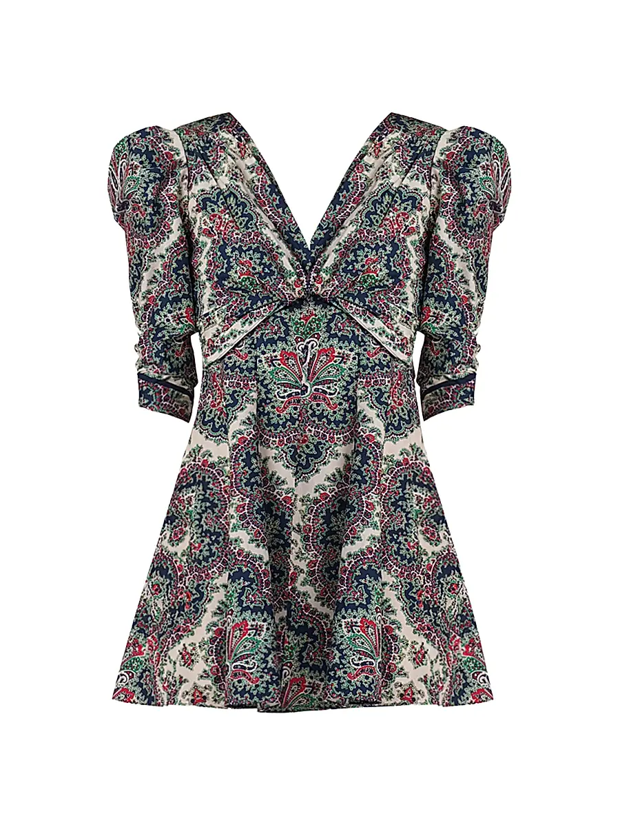 Shoshanna Women's Natalya Floral Minidress - Navy Cherry | Image 1 Shoshanna Women's Natalya Floral Minidress - Navy Cherry | Image 1