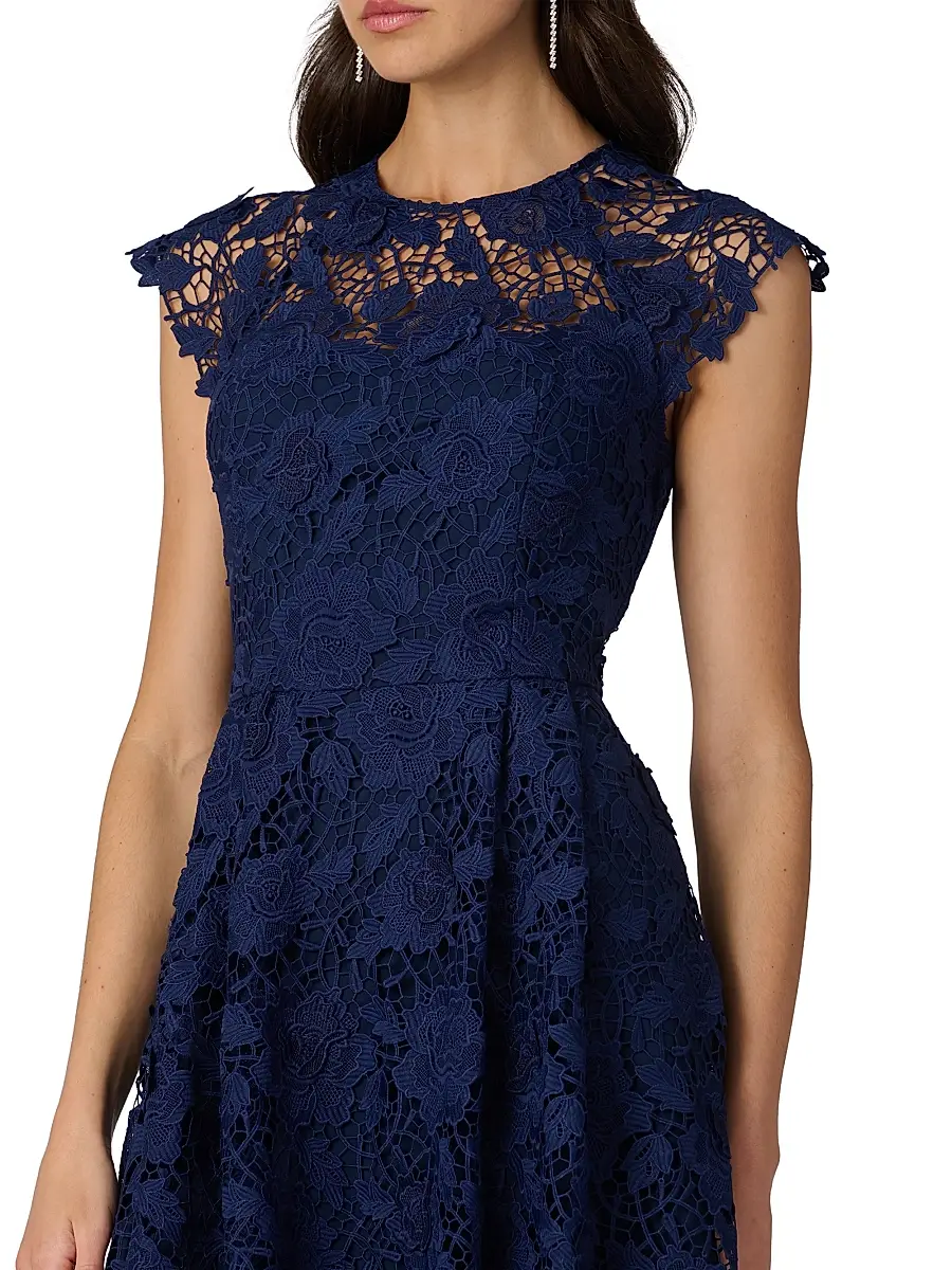 Shoshanna Women's Brena Guipure Lace Cocktail Dress | Thumbnail 4