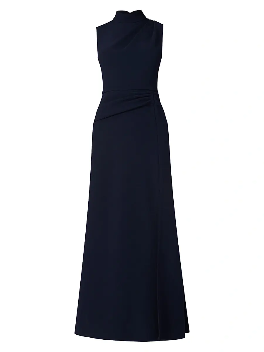 Shoshanna Women's Annelise Crepe Maxi Dress - Navy | Image 1 Shoshanna Women's Annelise Crepe Maxi Dress - Navy | Image 1