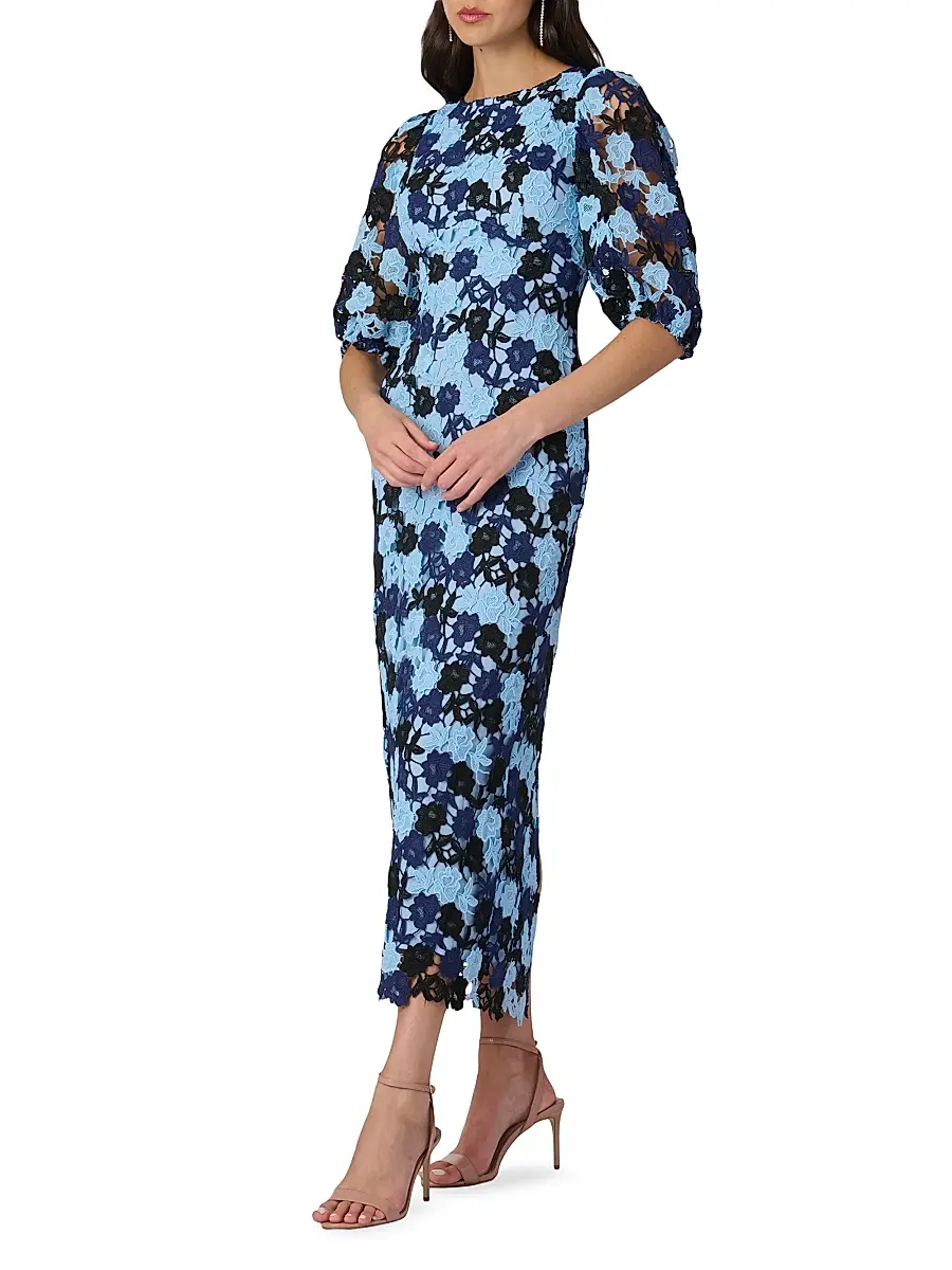 Shoshanna Women's Lanier Guipure Floral Cocktail Dress | Thumbnail 2