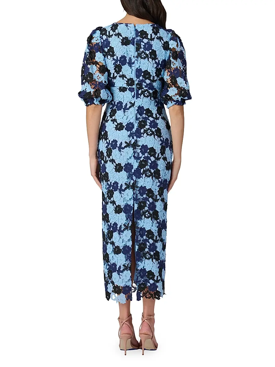 Shoshanna Women's Lanier Guipure Floral Cocktail Dress | Thumbnail 3
