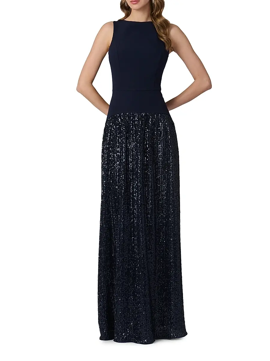 Shoshanna Women's Dorothy Sequin Skirt Gown | Thumbnail 2