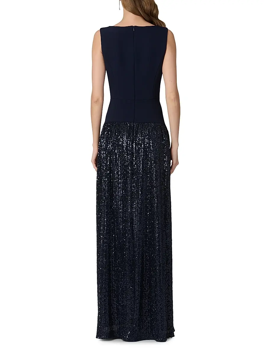 Shoshanna Women's Dorothy Sequin Skirt Gown | Thumbnail 3