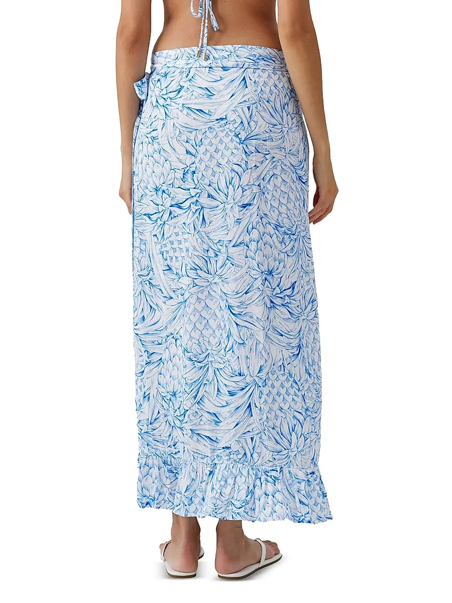 Melissa Odabash Women's Danni Wrap Midi-Skirt | Thumbnail 4