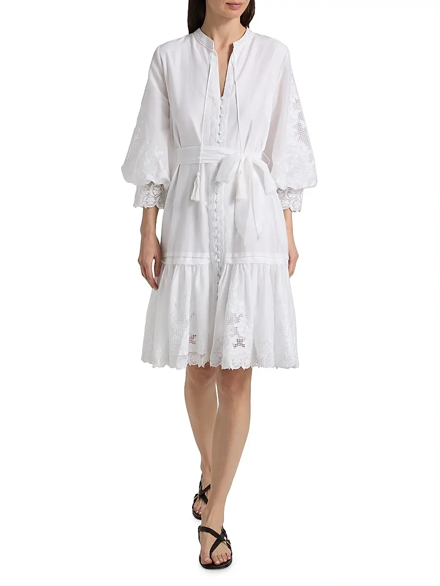Kobi Halperin Women's Erica Cotton-Silk Minidress | Thumbnail 2 Kobi Halperin Women's Erica Cotton-Silk Minidress | Thumbnail 2