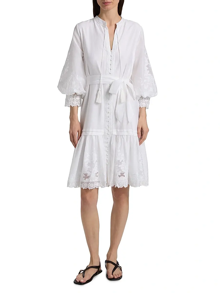 Kobi Halperin Women's Erica Cotton-Silk Minidress | Thumbnail 3 Kobi Halperin Women's Erica Cotton-Silk Minidress | Thumbnail 3
