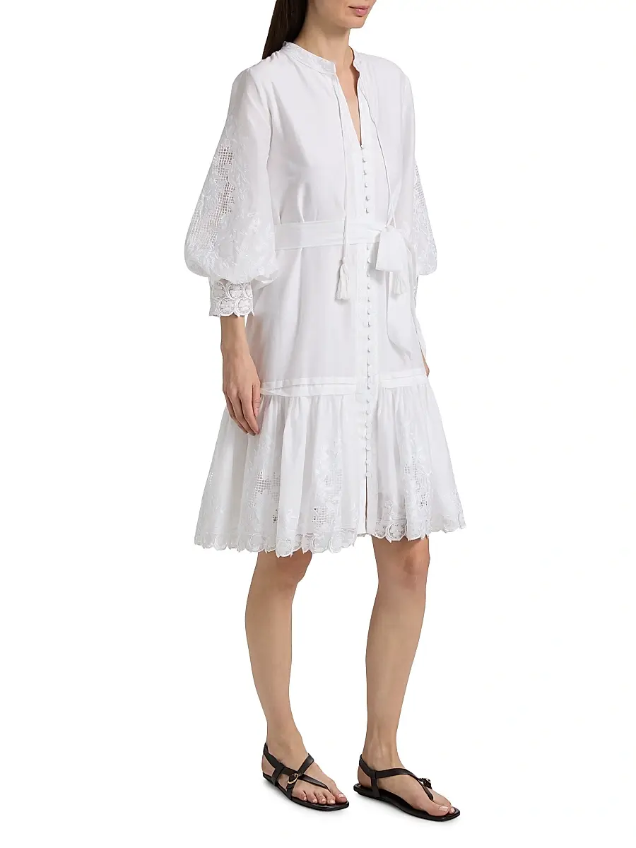 Kobi Halperin Women's Erica Cotton-Silk Minidress | Thumbnail 4 Kobi Halperin Women's Erica Cotton-Silk Minidress | Thumbnail 4