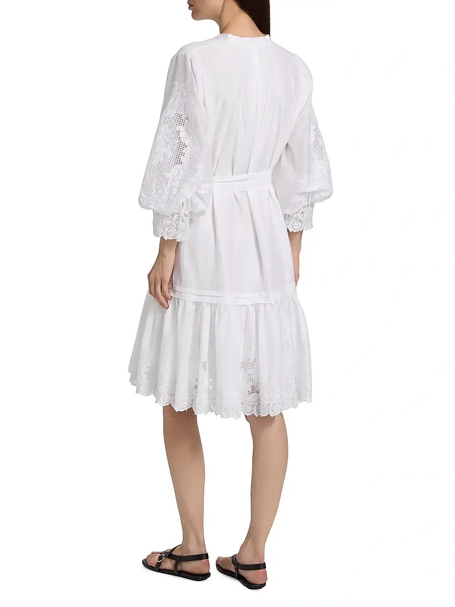 Kobi Halperin Women's Erica Cotton-Silk Minidress | Thumbnail 5 Kobi Halperin Women's Erica Cotton-Silk Minidress | Thumbnail 5
