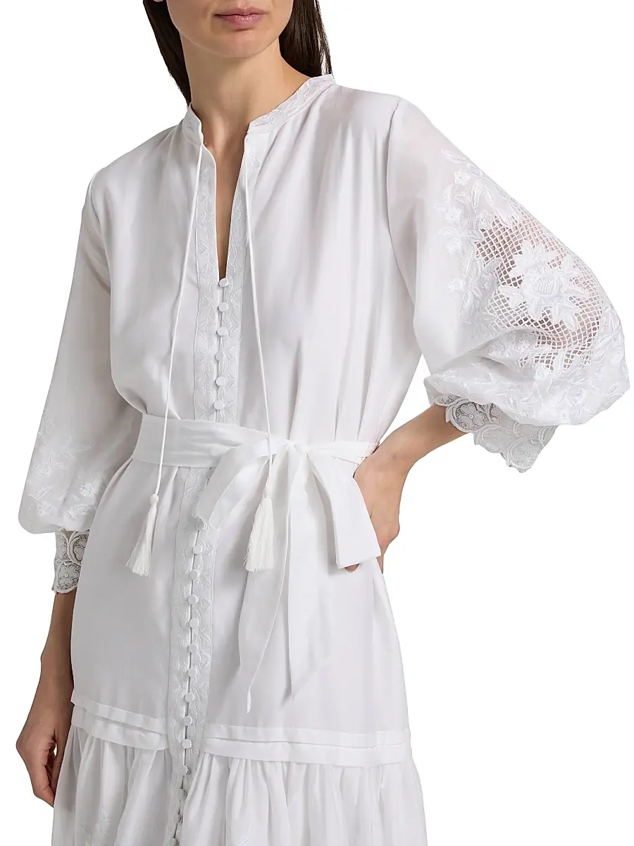 Kobi Halperin Women's Erica Cotton-Silk Minidress | Thumbnail 6 Kobi Halperin Women's Erica Cotton-Silk Minidress | Thumbnail 6