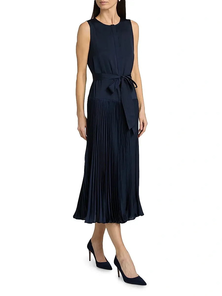Kobi Halperin Women's Maxine Satin Tie-Waist Sleeveless Midi-Dress | Thumbnail 2 Kobi Halperin Women's Maxine Satin Tie-Waist Sleeveless Midi-Dress | Thumbnail 2