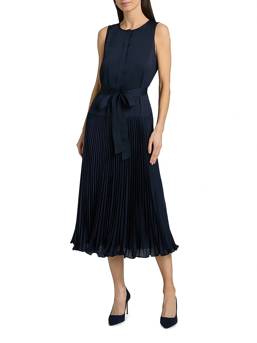 Kobi Halperin Women's Maxine Satin Tie-Waist Sleeveless Midi-Dress | Thumbnail 3 Kobi Halperin Women's Maxine Satin Tie-Waist Sleeveless Midi-Dress | Thumbnail 3