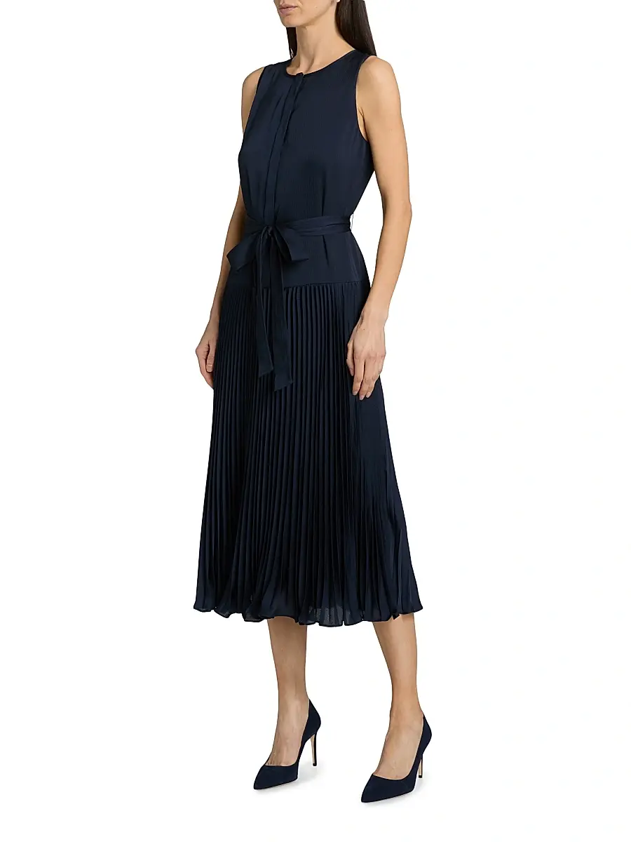 Kobi Halperin Women's Maxine Satin Tie-Waist Sleeveless Midi-Dress | Thumbnail 4 Kobi Halperin Women's Maxine Satin Tie-Waist Sleeveless Midi-Dress | Thumbnail 4