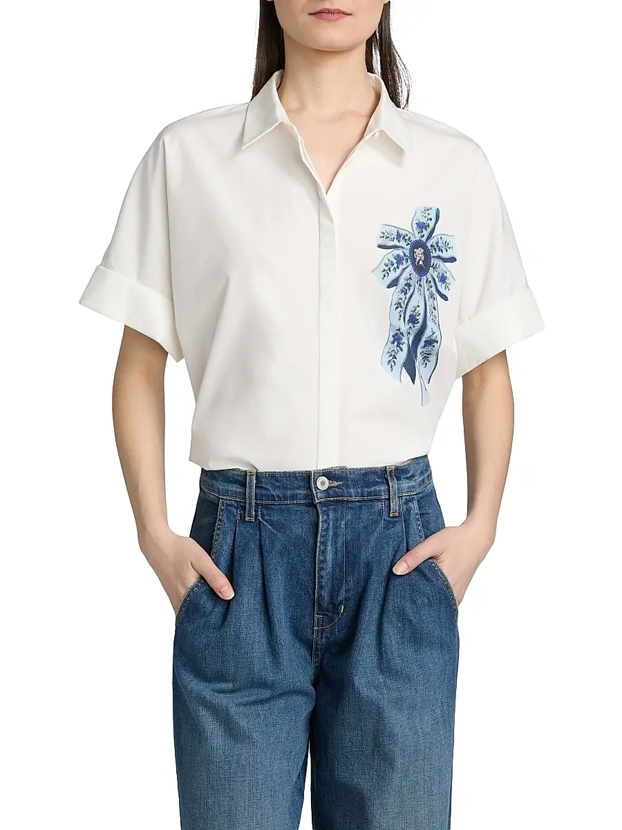 Kobi Halperin Women's Bonnie Short-Sleeve Blouse | Thumbnail 3 Kobi Halperin Women's Bonnie Short-Sleeve Blouse | Thumbnail 3