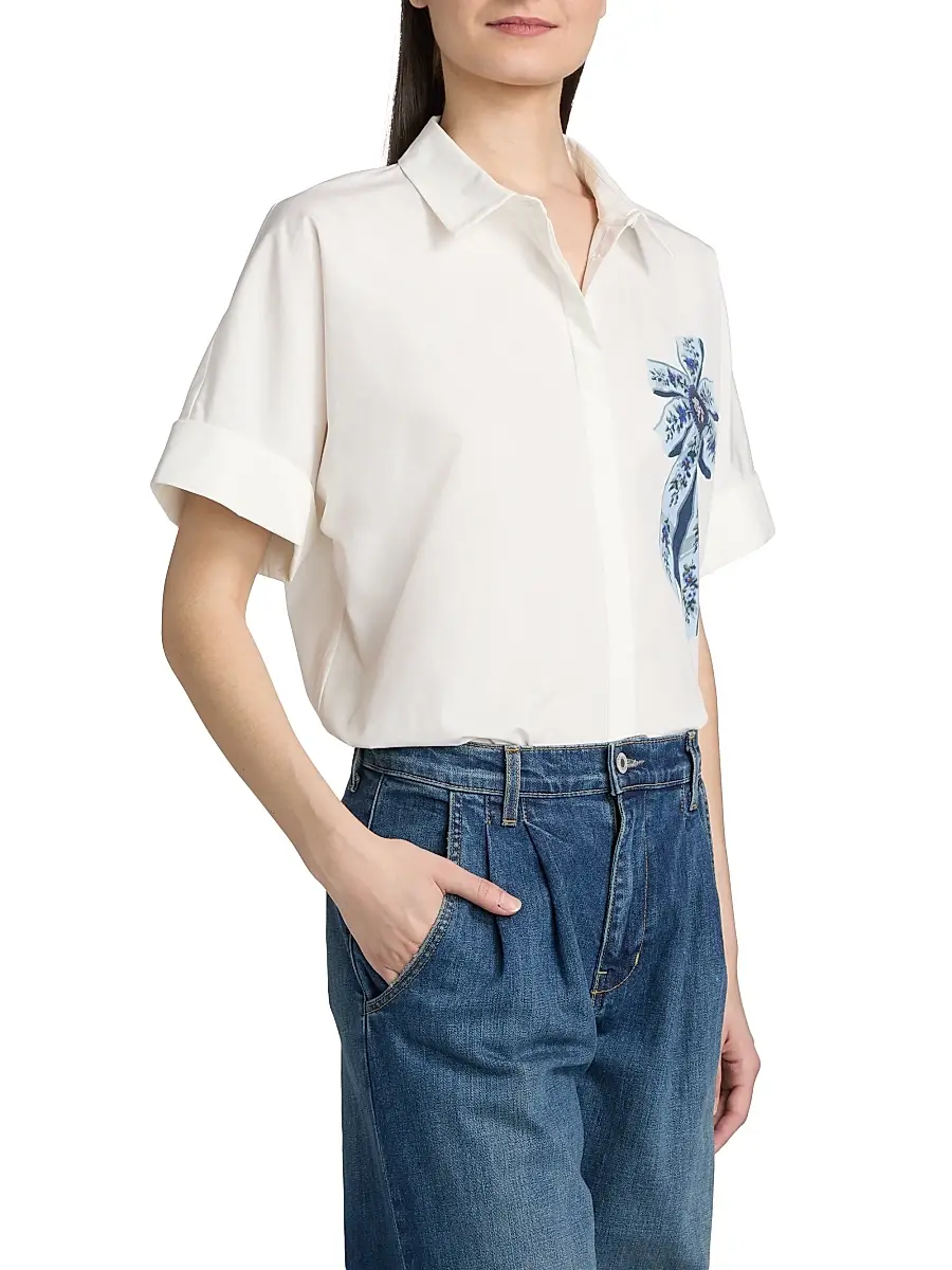 Kobi Halperin Women's Bonnie Short-Sleeve Blouse | Thumbnail 4 Kobi Halperin Women's Bonnie Short-Sleeve Blouse | Thumbnail 4