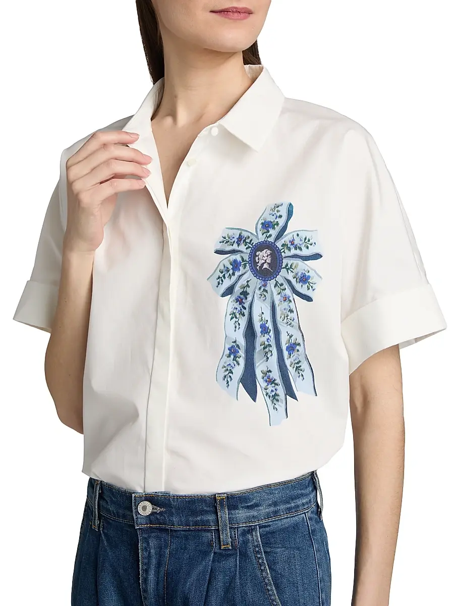 Kobi Halperin Women's Bonnie Short-Sleeve Blouse | Thumbnail 6 Kobi Halperin Women's Bonnie Short-Sleeve Blouse | Thumbnail 6
