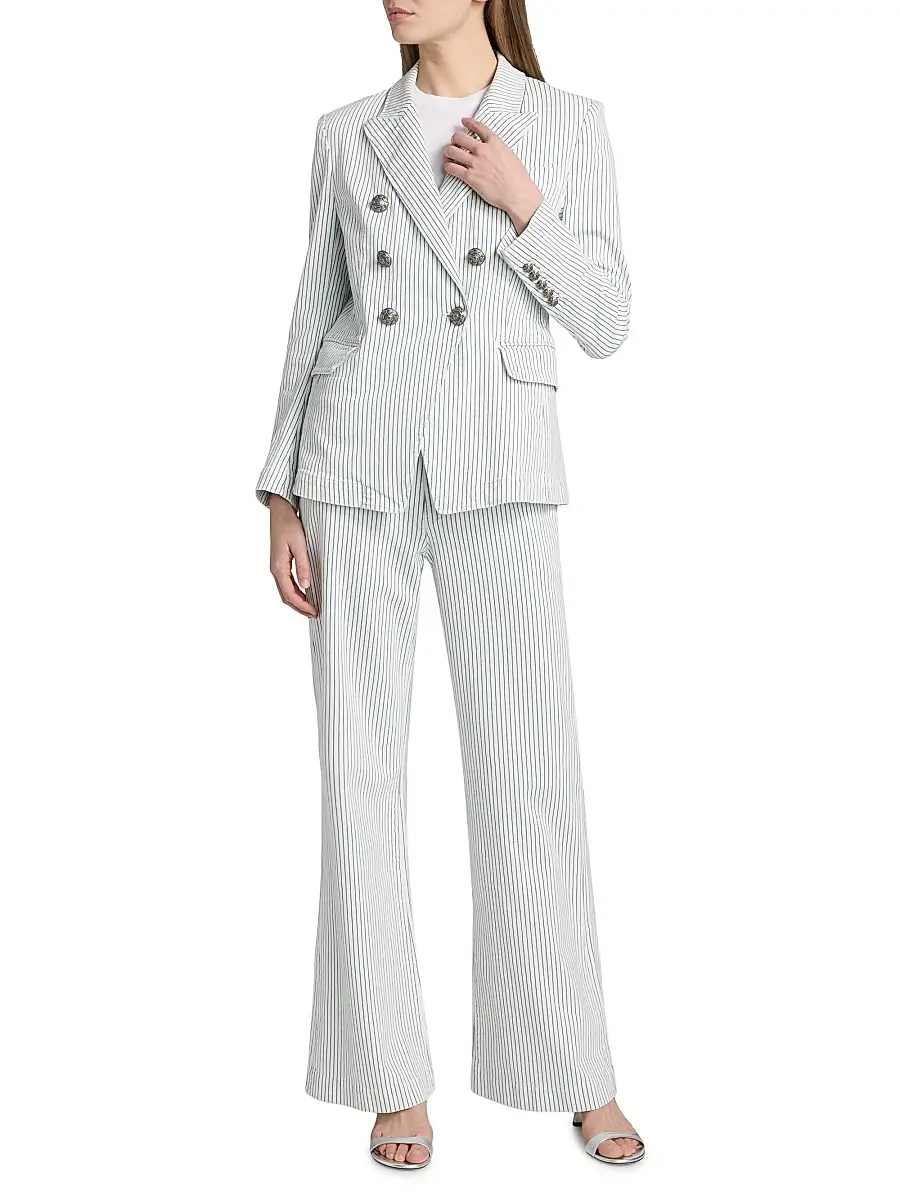 Kobi Halperin Women's Cera Striped Double-Breasted Jacket | Thumbnail 2 Kobi Halperin Women's Cera Striped Double-Breasted Jacket | Thumbnail 2