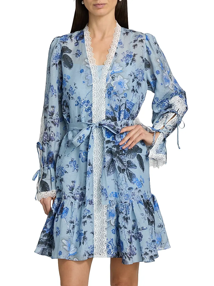 Kobi Halperin Women's Beli Floral Lace-Trim Minidress | Thumbnail 3 Kobi Halperin Women's Beli Floral Lace-Trim Minidress | Thumbnail 3