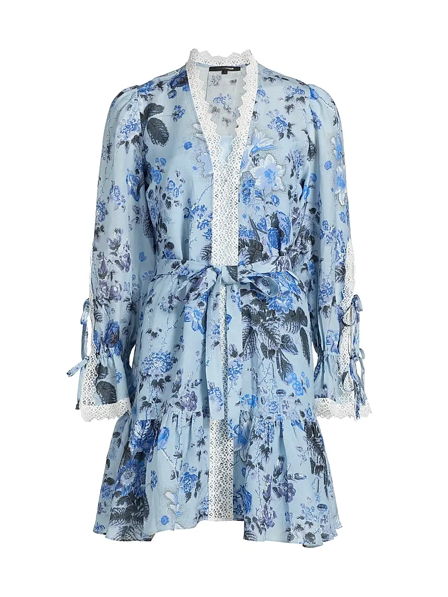 Kobi Halperin Women's Beli Floral Lace-Trim Minidress