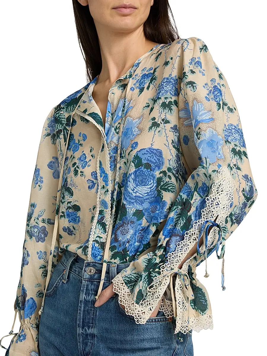 Kobi Halperin Women's Daisy Floral Blouse | Thumbnail 6 Kobi Halperin Women's Daisy Floral Blouse | Thumbnail 6