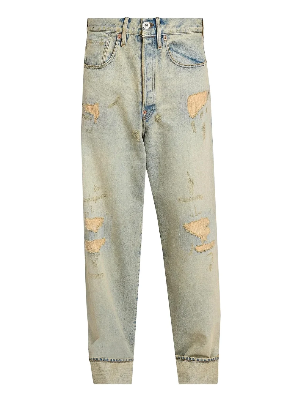 Men's Turn-Up Wide-Fit Jeans Men's Turn-Up Wide-Fit Jeans