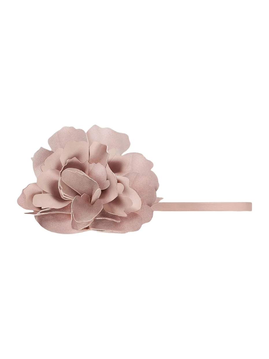 Women's Small Rose Petals Charm in Nappa Leather - Baby Pink Women's Small Rose Petals Charm in Nappa Leather - Baby Pink