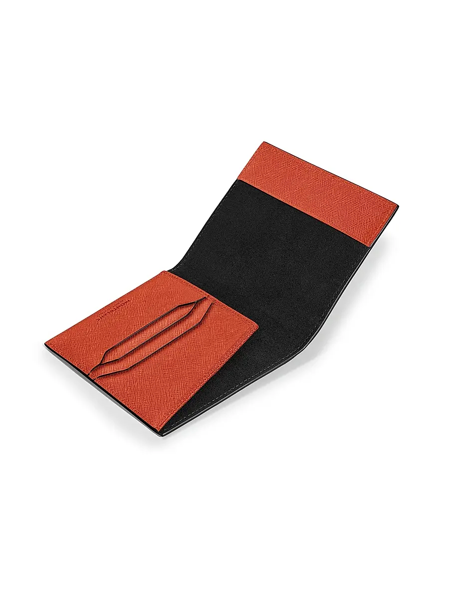 Montblanc Sartorial Leather Passport Holder - Orange | Thumbnail 5 Montblanc Sartorial Leather Passport Holder - Orange | Thumbnail 5